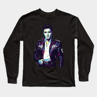 elvis retro Long Sleeve T-Shirt